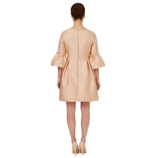 Designer Ariella London Pale pink 'Zaza' puff sleeves dress 62619_D3210BLS