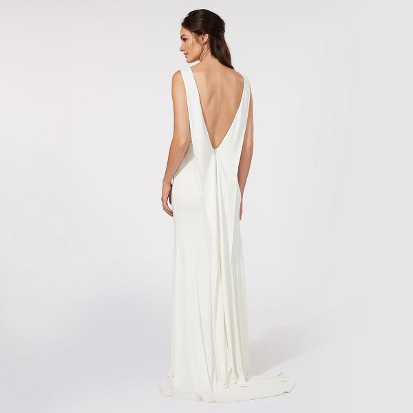 Ben De Lisi Occasion Dresses - Ivory jersey 'Jessica' cowl neck wedding dress