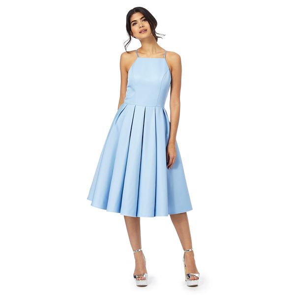 Chi Chi London Dresses - Blue Benedetta sleeveless dress