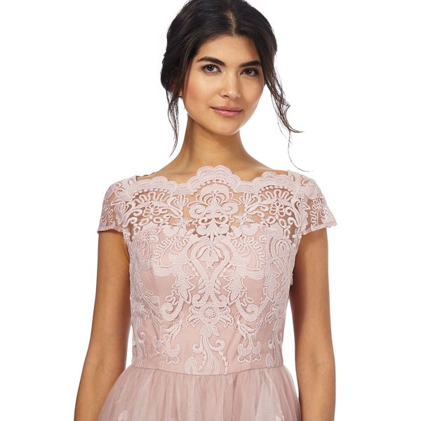 Timeless Chi Chi London Pink 'Liviah' lace dress 1760101023 On Sale