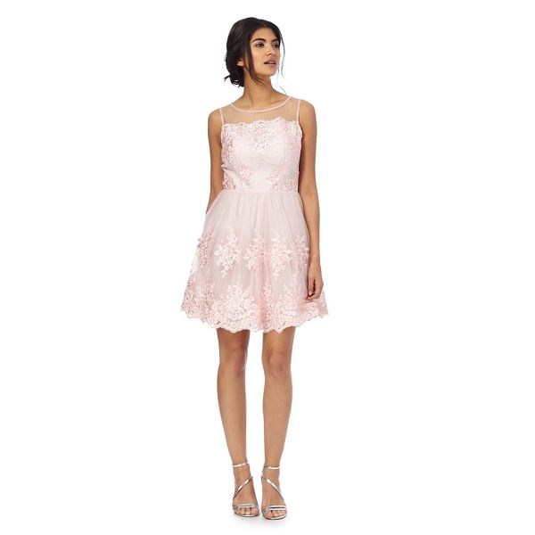 Chi Chi London Dresses - Pink 'Zana' lace dress