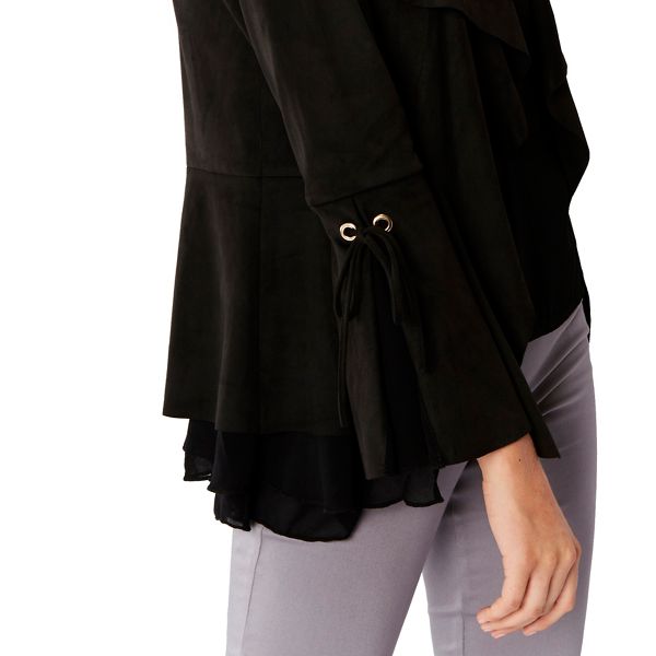 Durable Coast Black 'Khloe' long sleeved lightweight jacket 58607_01855980 On Sale