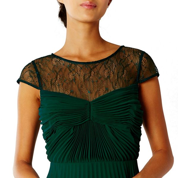 Stylish Coast Forest lace 'Cleo' cap sleeved bridesmaid dress 58607_01814943 On Sale