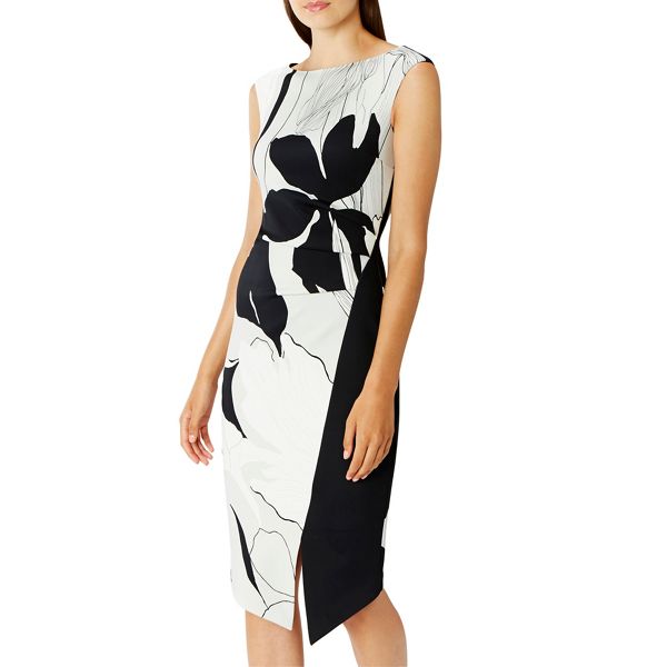 Coast Dresses - Monochrome barton print 'Iris' shift dress