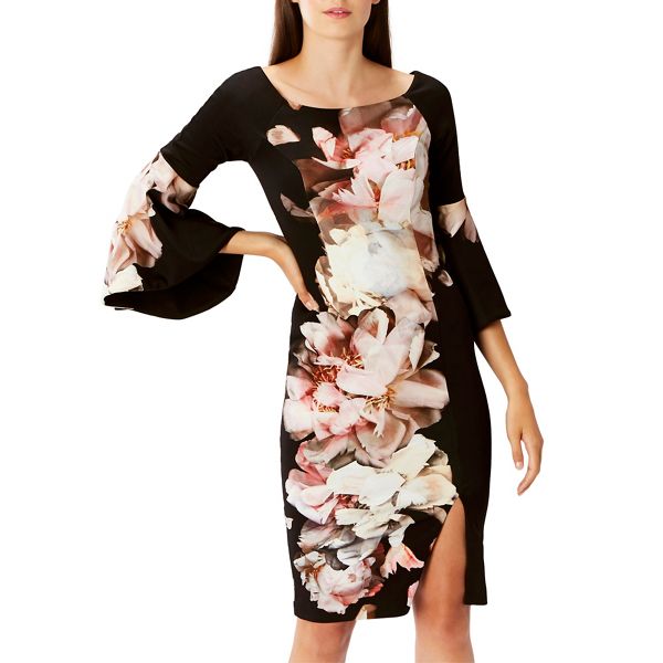 Coast Dresses - Multi floral print scuba 'Arles' shift dress
