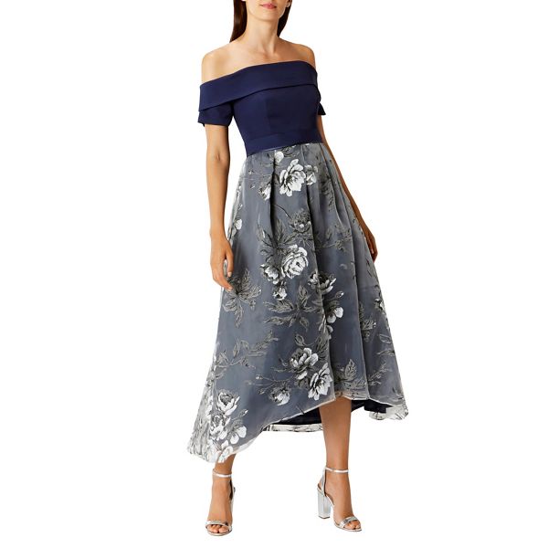 Coast Dresses - Multi floral 'Yaya burnout' fit and flare dress