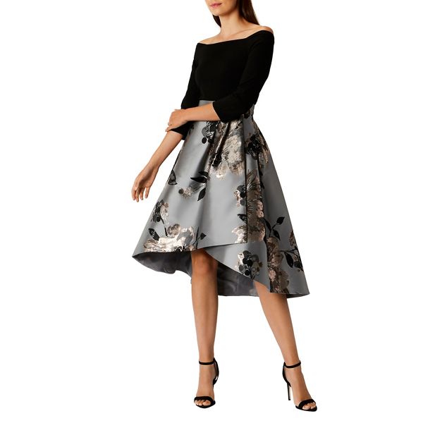Coast Dresses - Multi jacquard floral '' fit and flare dress