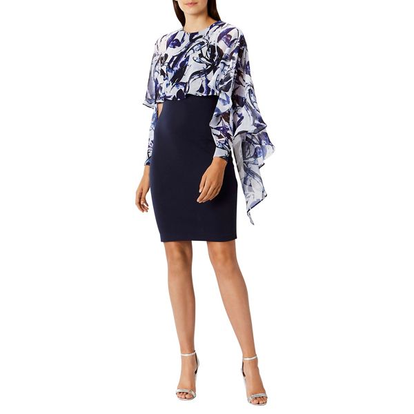 Durable Coast Debenhams Exclusive Multi printed 'Talog' drape shift dress 58607_01860898