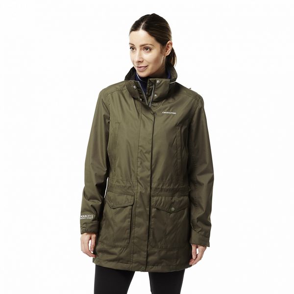 Craghoppers Coats & Jackets - Green 'Madigan' long waterproof jacket