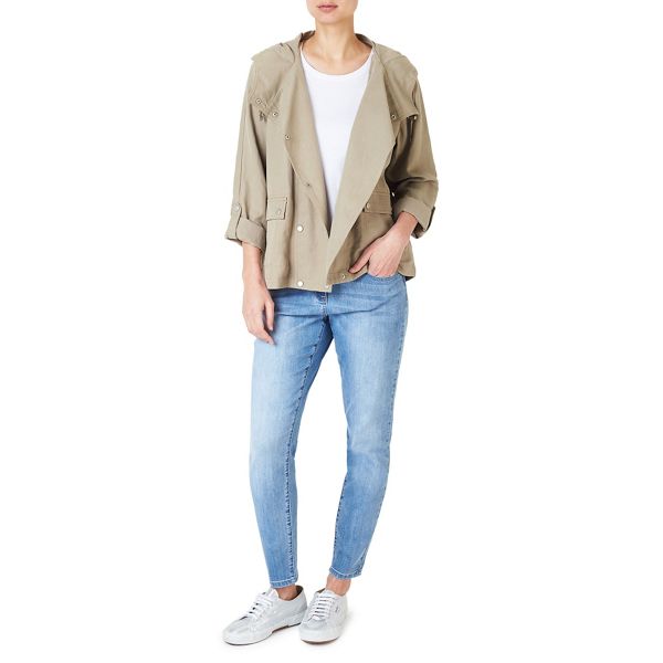 Dash Coats & Jackets - Short linen tencel coat