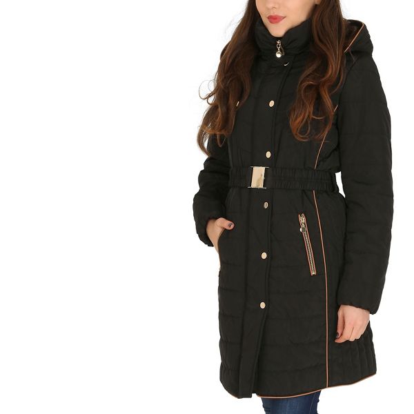 David Barry Coats & Jackets - Black faux down quilted jacket