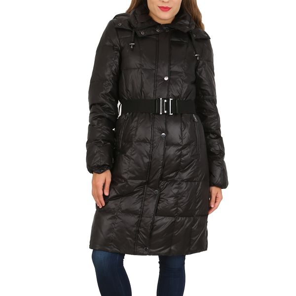 Fashion David Barry Black feather and down padded coat 60514_FFN0041358