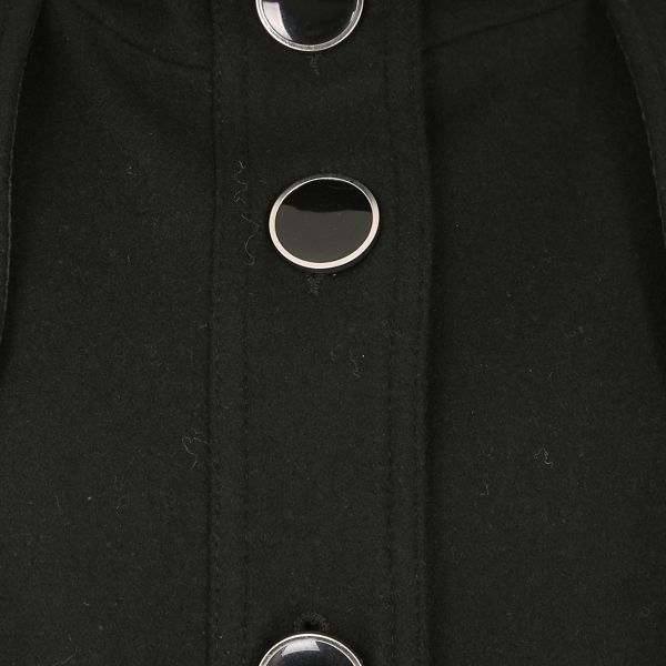 Exquisite David Barry Black wool mix coat 60514_FFN0043168