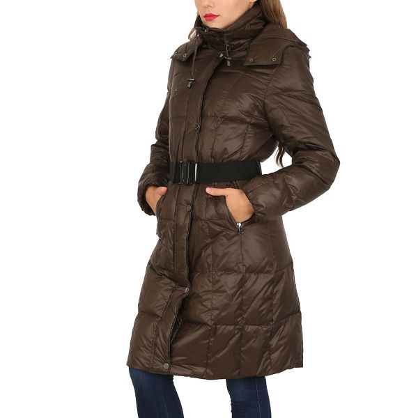 David Barry Coats & Jackets - Brown feather & down padded coat