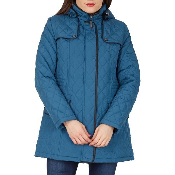 Durable David Barry Dark blue diamond stich parka 60514_FFN0044878 Outlet