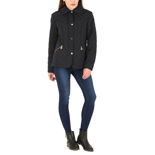 Outstanding David Barry Navy diamond quilted jacket 60514_FFN0035661 For Sale