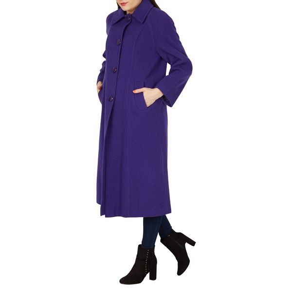David Barry Coats & Jackets - Purple large collar coat