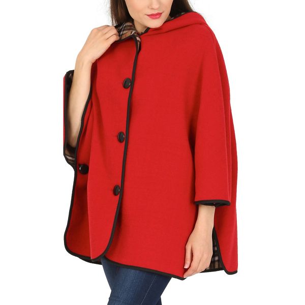 David Barry Coats & Jackets - Red button up cape