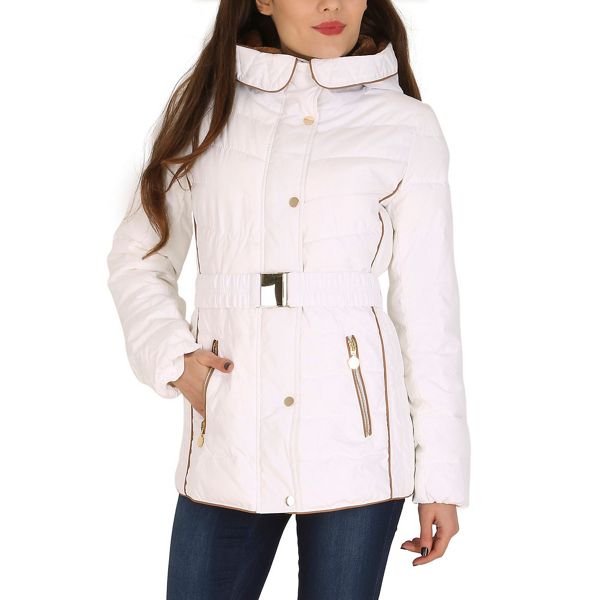 David Barry Coats & Jackets - White faux down quilted jacket