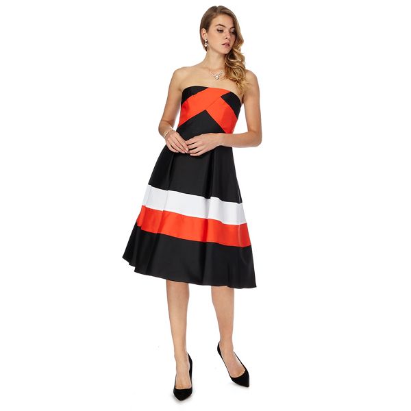 Debut Dresses - Multi-coloured 'Florida' bandeau knee length prom dress