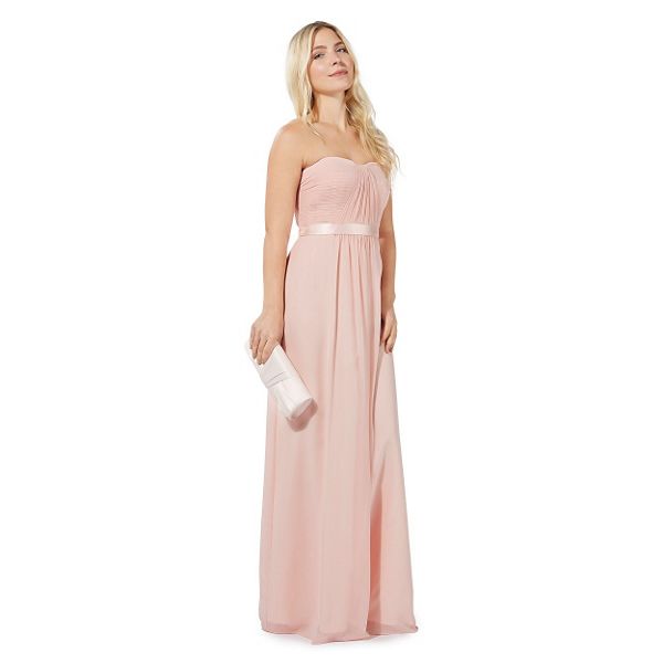 Debut Dresses - Pink 'Sophia' bandeau evening dress
