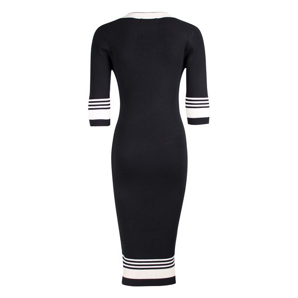 Classic Fever Black 'Leon' midi pencil dress 64592_LEODR60 Outlet