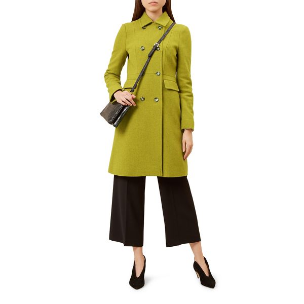 Hobbs Coats & Jackets - Lime 'Jasmin' coat