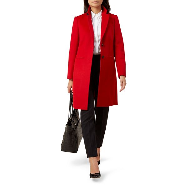 Hobbs Coats & Jackets - Red 'Tilda' coat