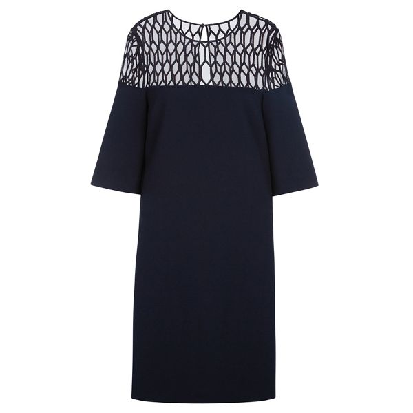 Fashion Hobbs Blue 'Tiana' knee length shift dress 64104_59007 Outlet