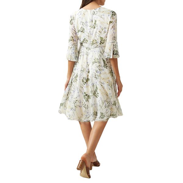 Durable Hobbs Cream floral print 'Virginia' knee length dress 64104_58696 On Sale