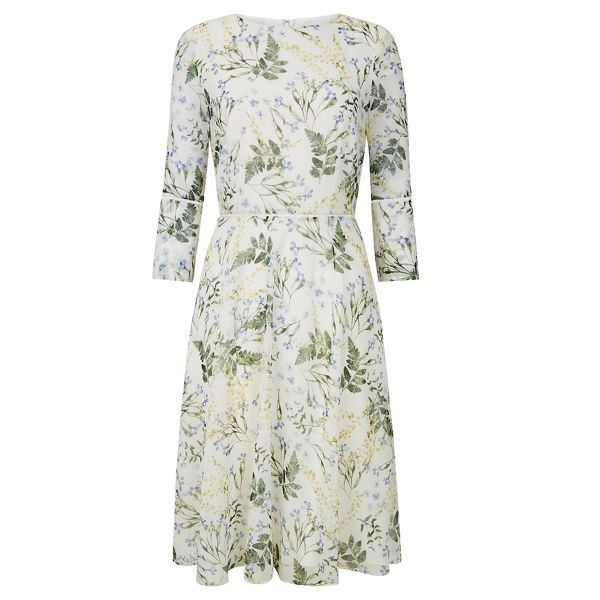 Durable Hobbs Cream floral print 'Virginia' knee length dress 64104_58696 On Sale