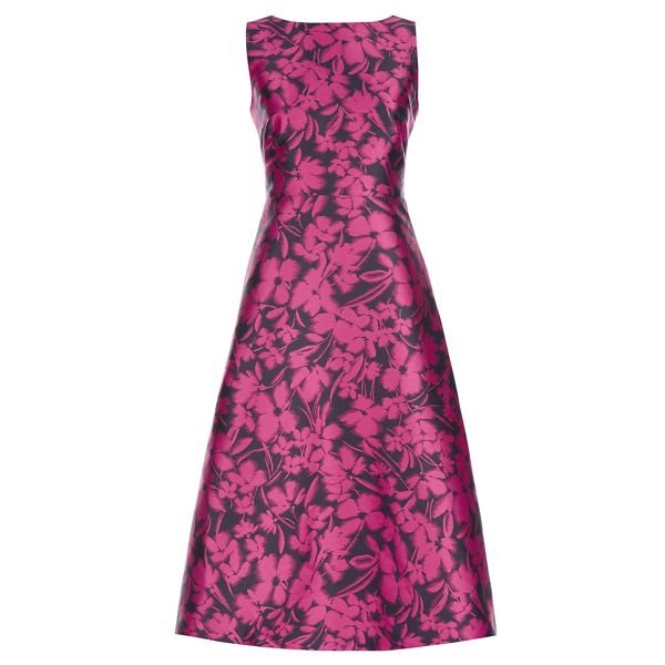 Stylish Hobbs Pink floral print 'Florentine' midi dress 64104_58589 For Sale