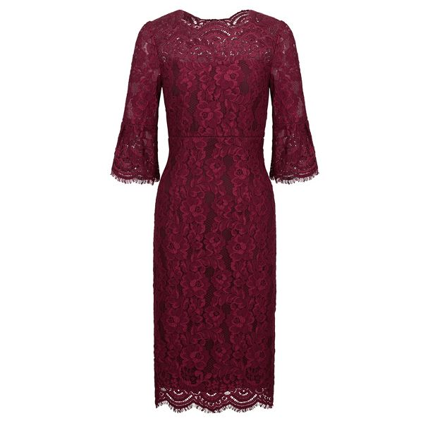 Hot Sale Hobbs Pink lace 'Vanessa' knee length pencil dress 64104_58748 On Sale