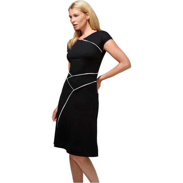 HotSquash Dresses - Black smart summer dress in cool fresh fabric