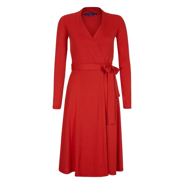 Outstanding HotSquash Red Wrap Dress in clever fabric 62035_HS011103