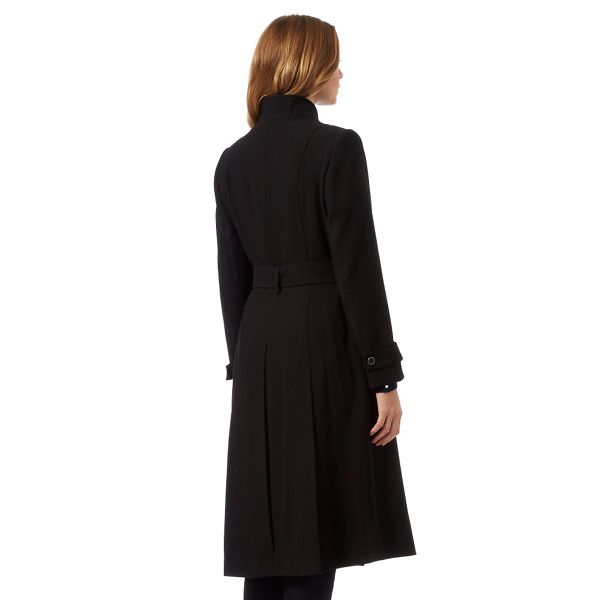 Stylish J by Jasper Conran Black longline wrap coat 170107129 Outlet