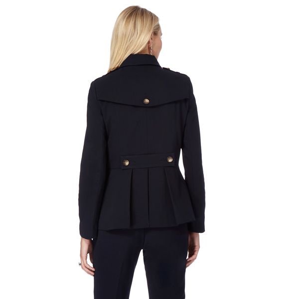 Timeless J by Jasper Conran Navy pleated back mac 170101511