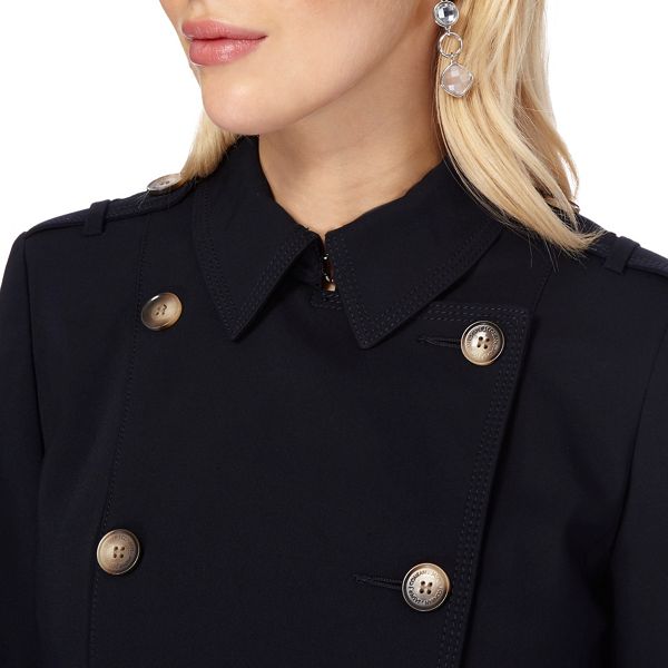 Timeless J by Jasper Conran Navy pleated back mac 170101511