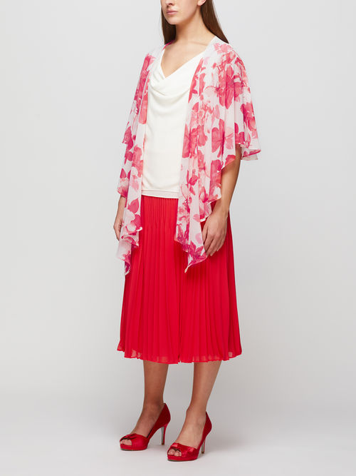 Designer Jacques Vert Mid Pink SUNSET CHIFFON WRAP 10045689