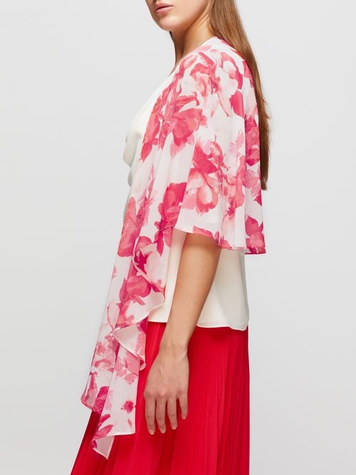 Designer Jacques Vert Mid Pink SUNSET CHIFFON WRAP 10045689