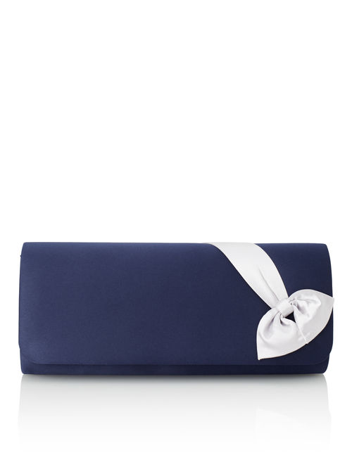 Jacques Vert Multi Navy CONTRAST BOW BAG