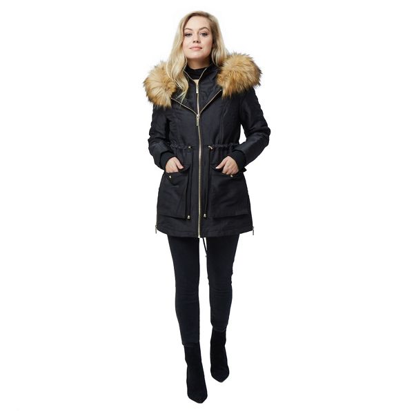 Jane Norman Coats & Jackets - Black black parka coat