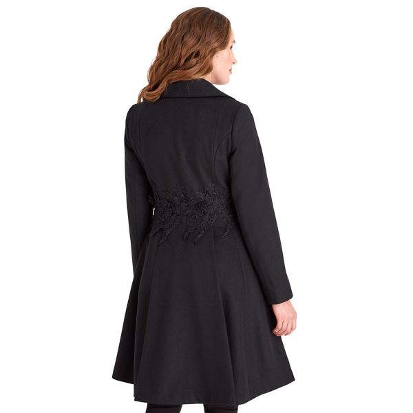 Timeless Joe Browns Black lace trim coat 61068_WJ113A For Sale