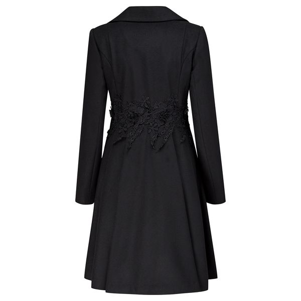 Timeless Joe Browns Black lace trim coat 61068_WJ113A For Sale