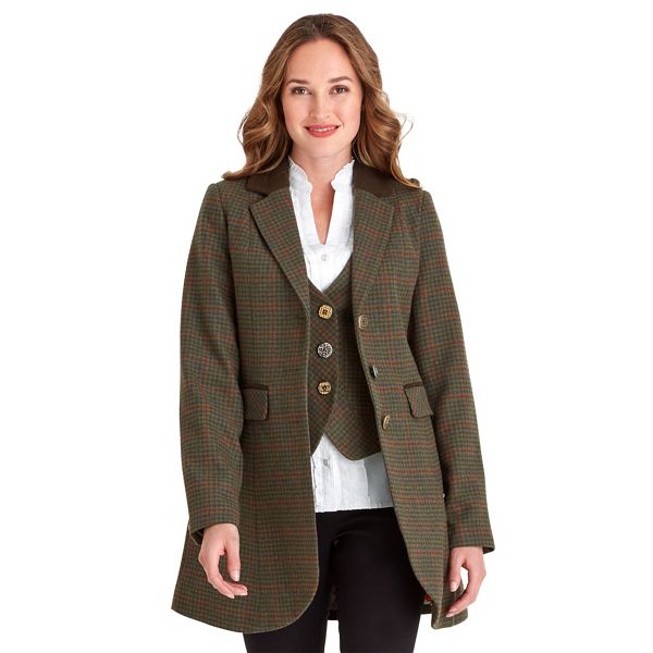 Joe Browns Coats & Jackets - Green sophisticated check long jacket