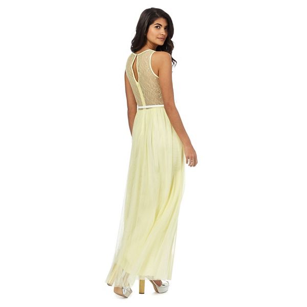 Latest Laced In Love Light yellow mesh dress 1760208041