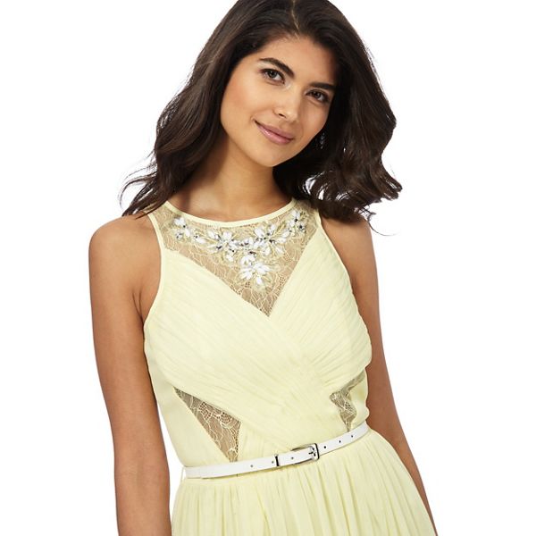 Latest Laced In Love Light yellow mesh dress 1760208041