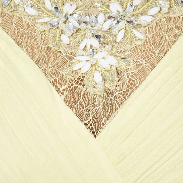 Latest Laced In Love Light yellow mesh dress 1760208041