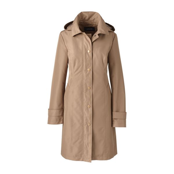 Lands' End Coats & Jackets - Beige coastal long rain coat