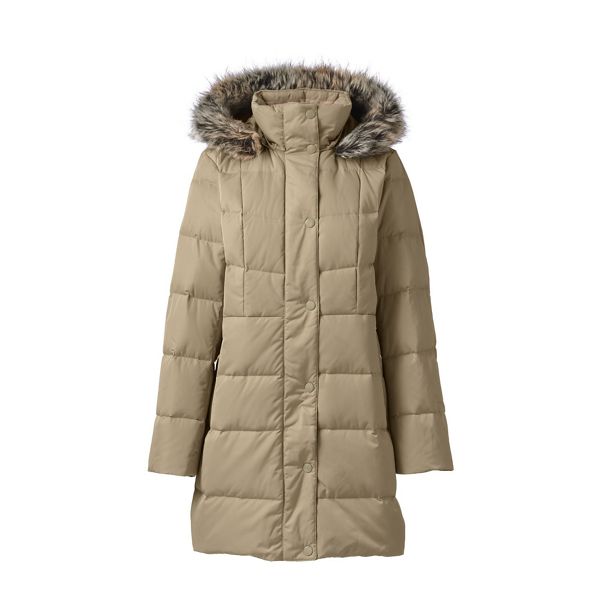 Lands' End Coats & Jackets - Beige refined down coat